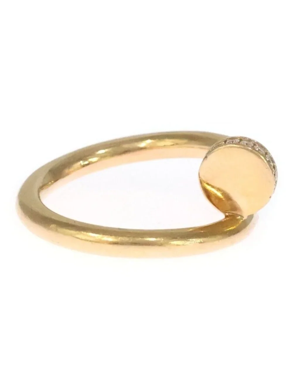 Cartier Juste un Clou Diamond Ring 750 18k Pink Gold